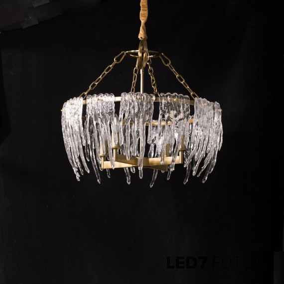 Loft Industry Modern - Melting Ice Circle Chandelier